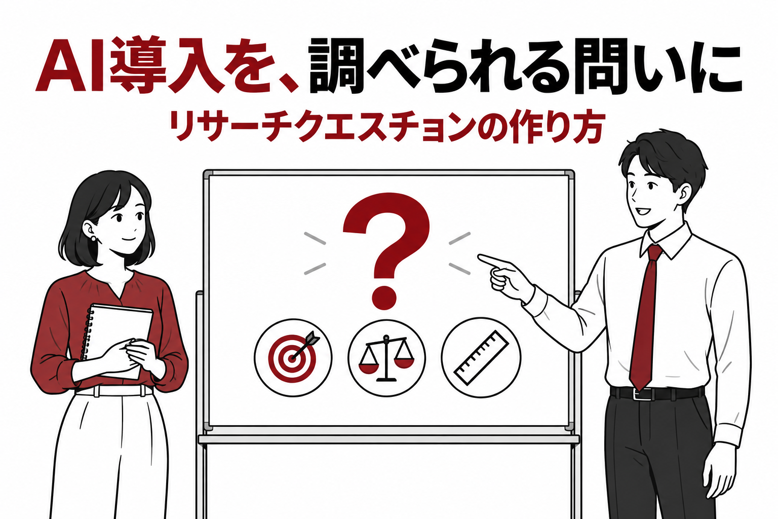 AI導入を調べて答えられる問いに整理する同僚